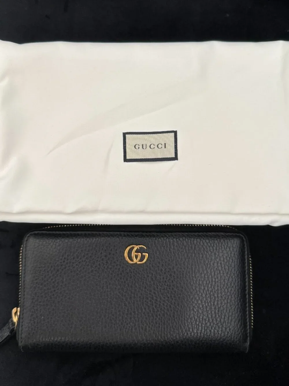 Gucci GG Marmont zip around wallet (black leather) - Picture 2 of 7